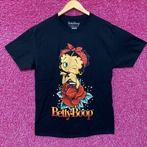 Betty Boop Rose Design T-Shirt Medium
